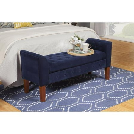 velvet storage bench diy homepop navy velvet storage bench settee walmartcom velvet storage bench diy homepop navy velvet storage bench settee walmartcom